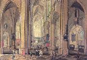 Neeffs, Peter the Elder Interior of the Cathedral at Antwerp Sweden oil painting artist